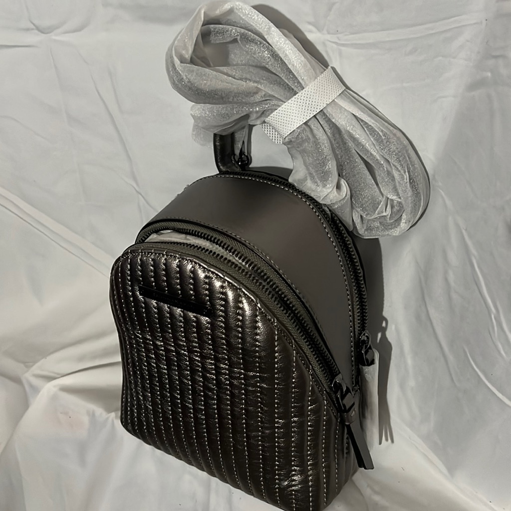 Brand New Never Used Donna Karan New York Genuine Leather Mini Backpack